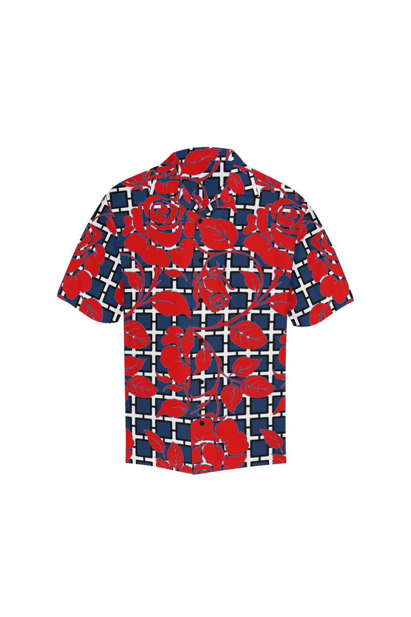 rose 3 Hawaiian Shirt (Model T58) - Objet D'Art