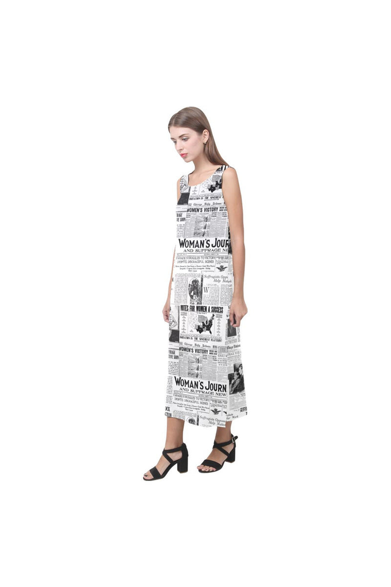 WOMEN SUFFRAGE Phaedra Sleeveless Open Fork Long Dress - Objet D'Art Online Retail Store