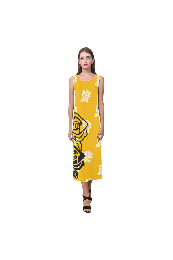 Gold Rose Phaedra Sleeveless Open Fork Long Dress - Objet D'Art Online Retail Store