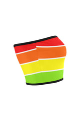 Rainbow Bright Artsadd Bandeau Top - Objet D'Art