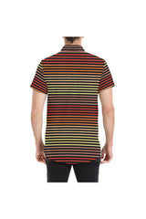 Spectral Lines Men's All Over Print Short Sleeve Shirt (Model T53) - Objet D'Art
