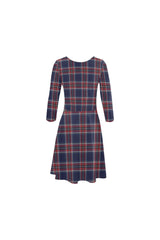 Tartan 3/4 Sleeve Swing/Sundress - Objet D'Art