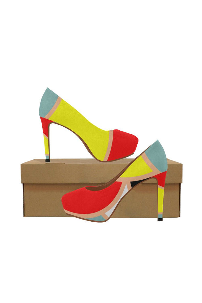Multi-Colored Menagerie Women's High Heels - Objet D'Art Online Retail Store