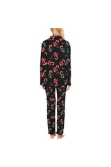 Candy Cane Cozy Women's Long Pajama Set - Objet D'Art