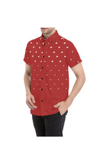 Heart Rising Large Herren-Kurzarmhemd mit Allover-Print/große Größe – Objet D'Art Online-Einzelhandelsgeschäft