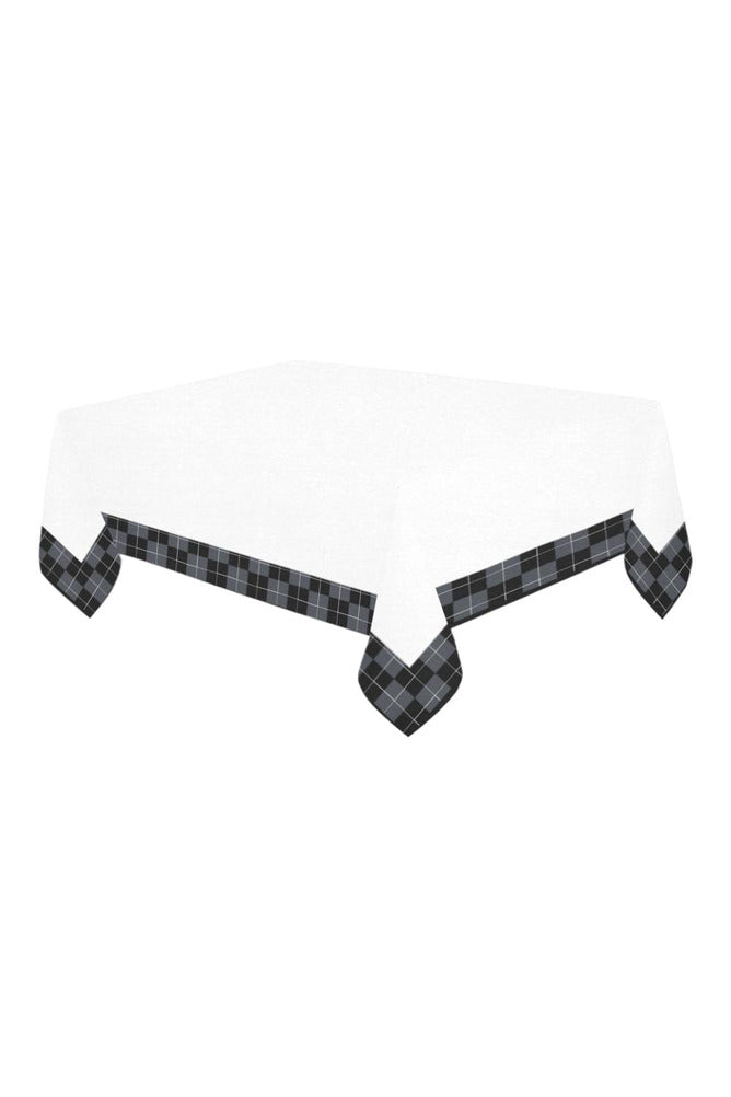 Checkered Cotton Linen Tablecloth 60" x 90" - Objet D'Art Online Retail Store