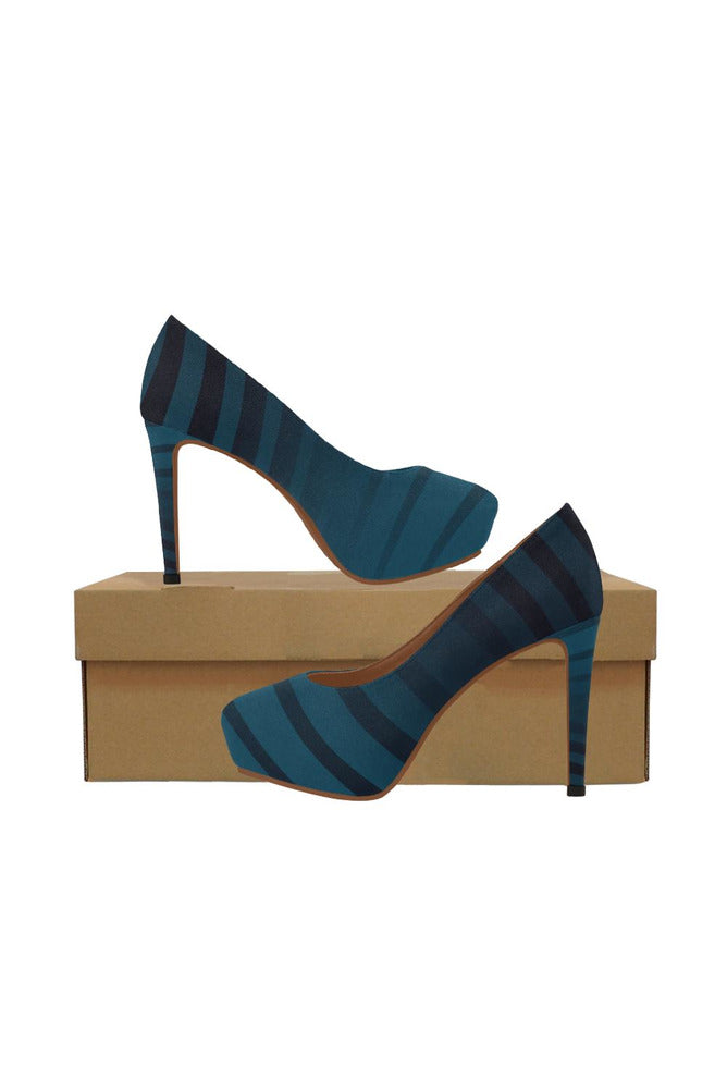 Blue Zebra Women's High Heels - Objet D'Art Online Retail Store