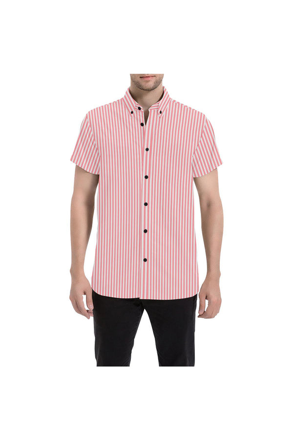 Classic Stripes Men's All Over Print Short Sleeve Shirt - Objet D'Art Online Retail Store