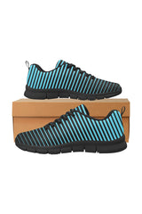 Stripes Women's Breathable Running Shoes (Model 055) - Objet D'Art