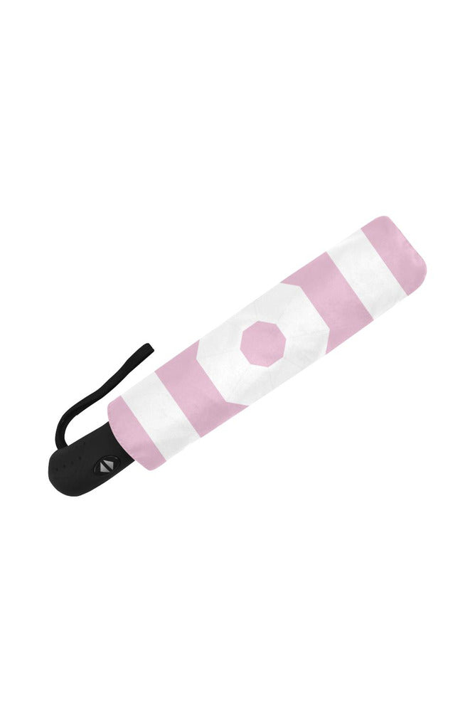 pink stripe umbrella Auto-Foldable Umbrella - Objet D'Art