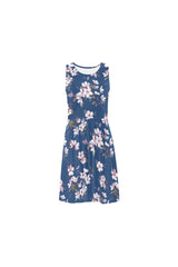 FLORAL D19 BOTTOM Sleeveless Ice Skater Dress (D19) - Objet D'Art