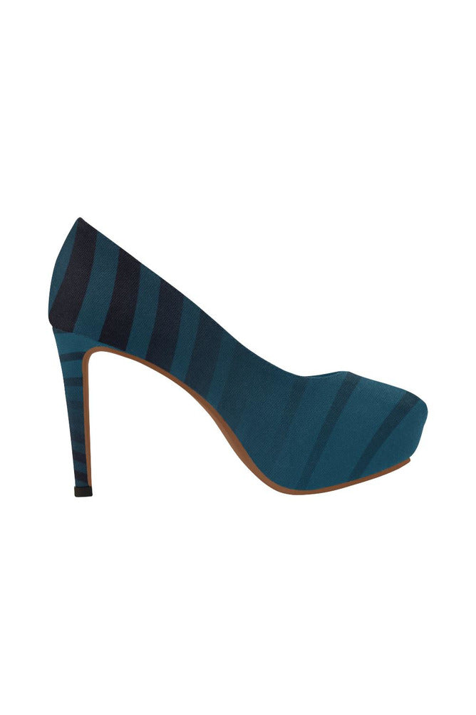 Blue Zebra Women's High Heels - Objet D'Art Online Retail Store