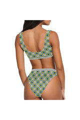Circle of Love  Sport Top & High-Waisted Bikini Swimsuit - Objet D'Art Online Retail Store