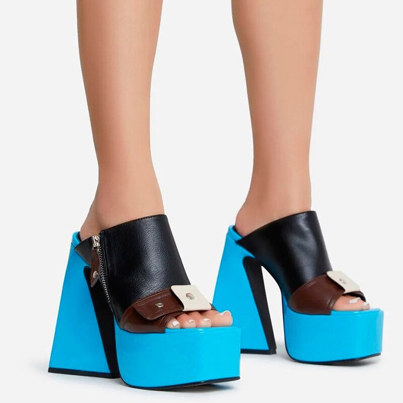 Stylish Platform Heels Shoes - Objet D'Art