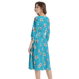 Boat Neck Belted Flared Dress - Objet D'Art