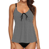 black 2 9k Chest Drawstring Swim Dress (Model S30) - Objet D'Art