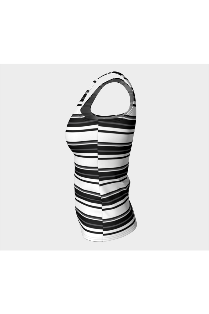 Striped Fitted Tank Top - Objet D'Art