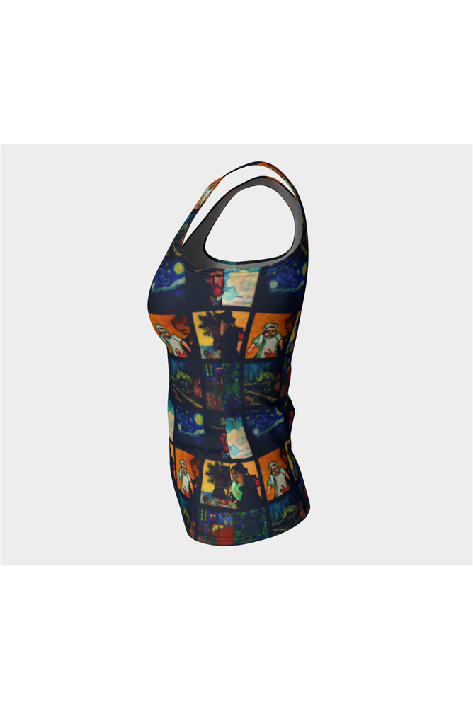 Let's Gogh Fitted Tank Top - Objet D'Art