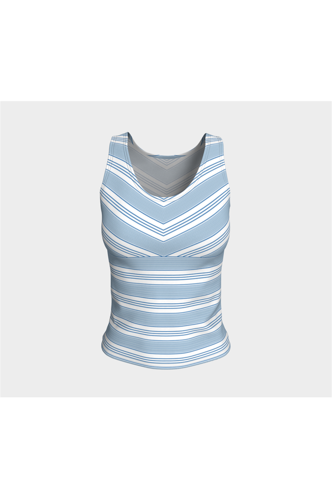 Baby Blue Striped Tank Top - Objet D'Art
