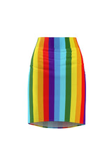 Rainbow ROYGBIV Women's Pencil Skirt - Objet D'Art