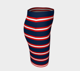 Americana Striped Fitted Skirt - Objet D'Art
