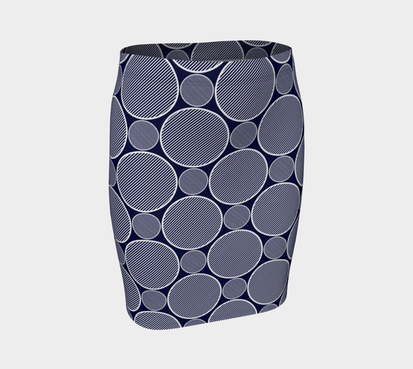 Circles Fitted Skirt - Objet D'Art