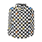 butterfly checker bw print Unisex All Over Print Windbreaker (Model H23)