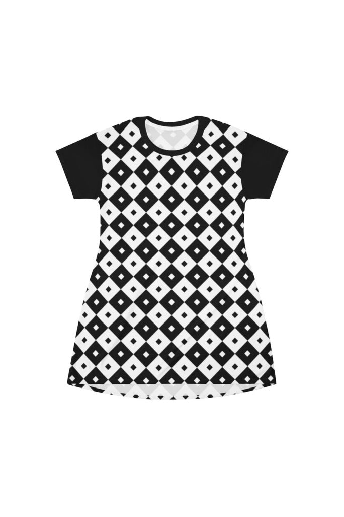 Diamond Life T-Shirt Dress - Objet D'Art