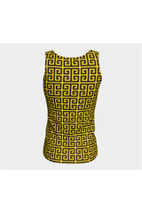 Greek Key Fitted Tank Top - Objet D'Art