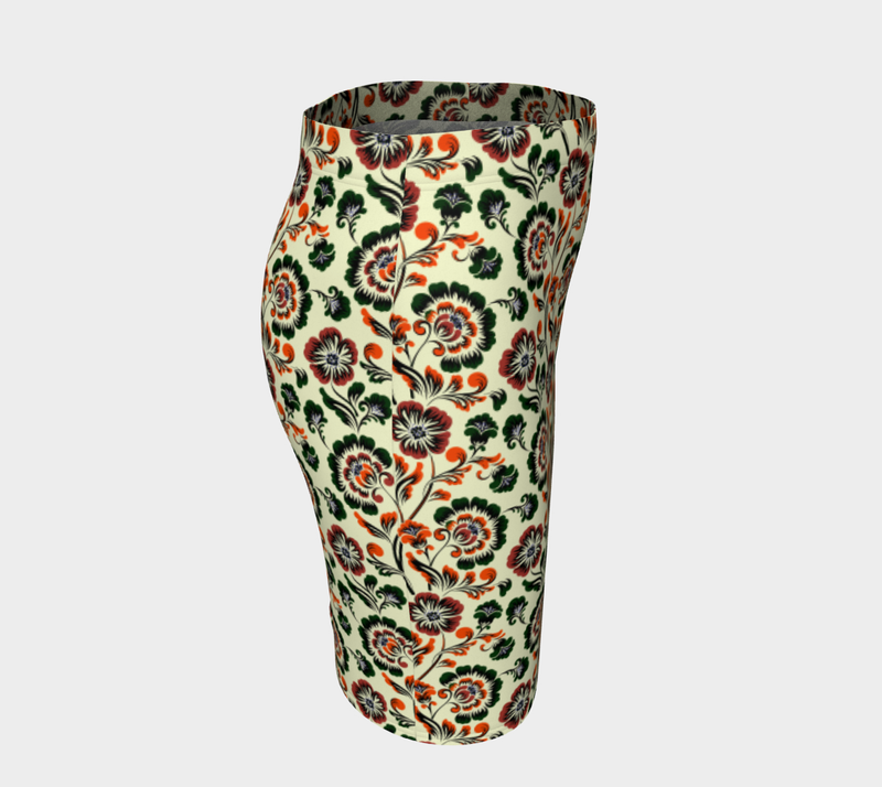 Floral Bouquet Fitted Skirt - Objet D'Art