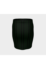 Vintage Striped Cheer Fitted Skirt - Objet D'Art