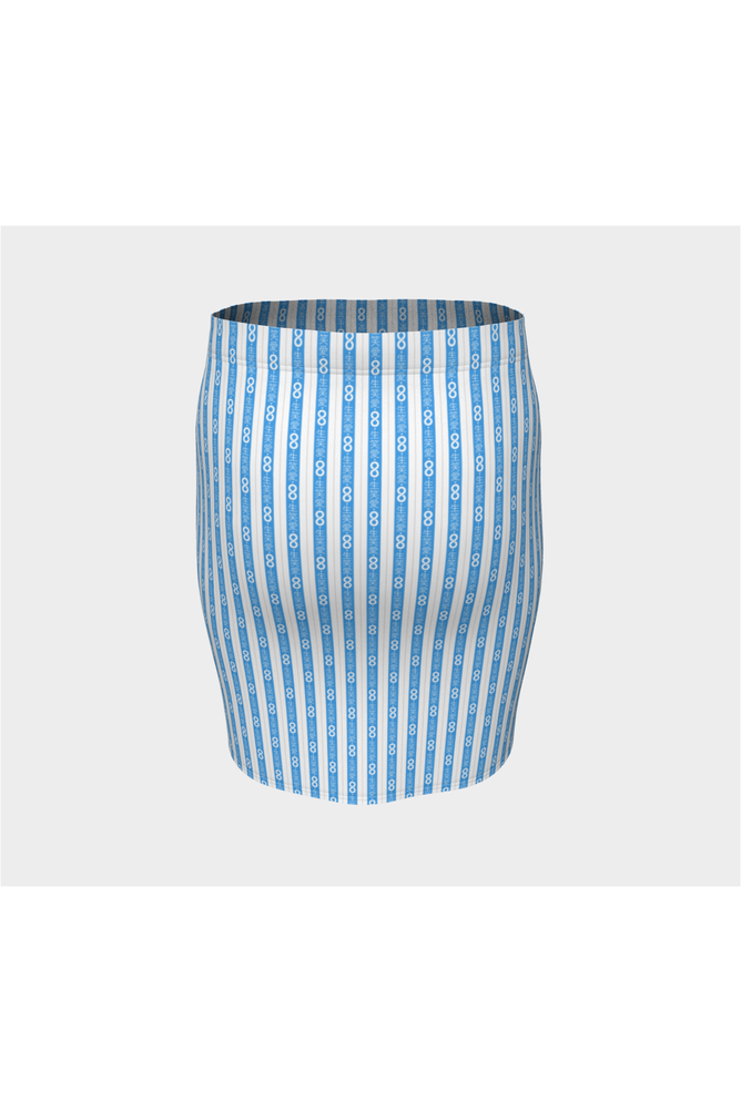 Live Laugh Love Fitted Skirt - Objet D'Art