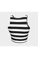 Black & White Striped Athletic Top - Objet D'Art