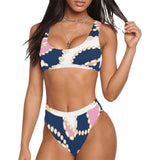 chained maiden Sport Top & High-Waisted Bikini Swimsuit - Objet D'Art