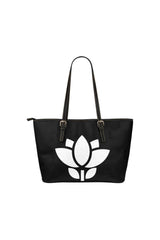 Floral Silhouette Leather Tote Bag/Small - Objet D'Art