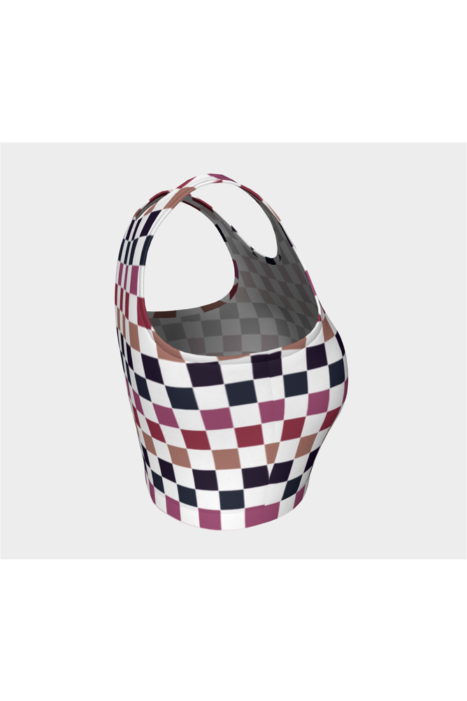 Very Berry Checkered Athletic Top - Objet D'Art