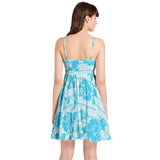 Spaghetti Strap Sleeveless Falred Hem Short Dress - Objet D'Art