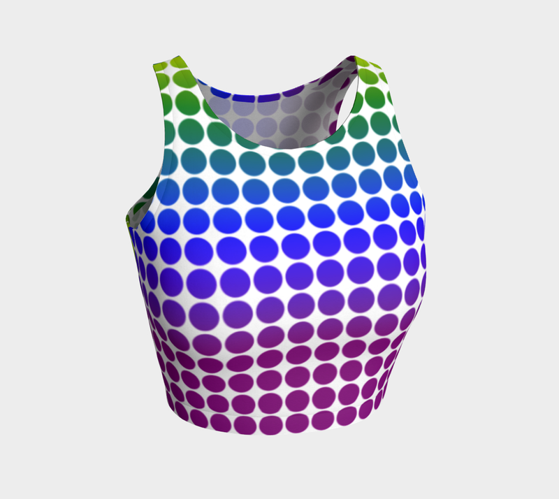 Spectral Matrix Crop Top - Objet D'Art