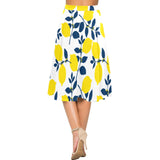 Lemon Orchard Mnemosyne Women's Crepe Skirt (Model D16) - Objet D'Art