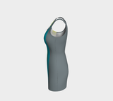 Geometric Swag Bodycon Dress - Objet D'Art