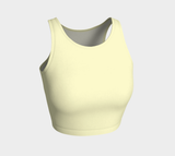 Lemon Merengue Athletic Crop Top - Objet D'Art