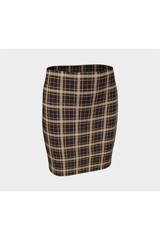 Coffee and Cream Fitted Skirt - Objet D'Art