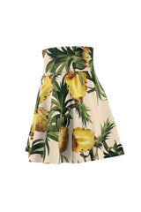 Pineapple Paradise Women's Skater Skirt - Objet D'Art