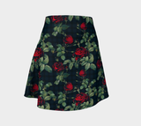 Rose Print Flare Skirt - Objet D'Art