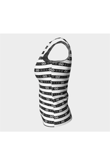 Live Laugh Love Black Striped Fitted Tank Top - Objet D'Art