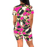 chained up 2 Women's Short Yoga Set - Objet D'Art