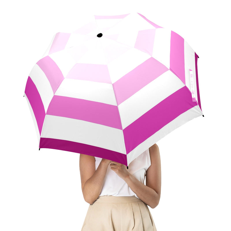 ombre umbrella print Semi-Automatic Foldable Umbrella (Model U12) - Objet D'Art