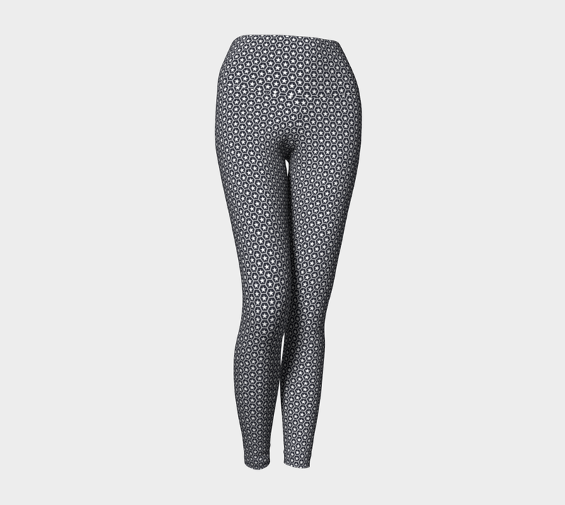 Honeycomb Star Yoga Leggings - Objet D'Art