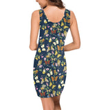 butterfly greek key print 2 Medea Vest Dress (Model D06) - Objet D'Art