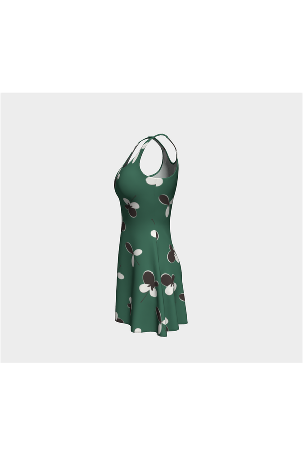 Myrtle Green Grand Flare Dress - Objet D'Art